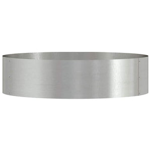 Edelstahl Pflanzenring Silber 80x80x20cm