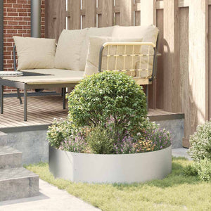 Pflanzenring Silber 80x80x20cm Verzinkt