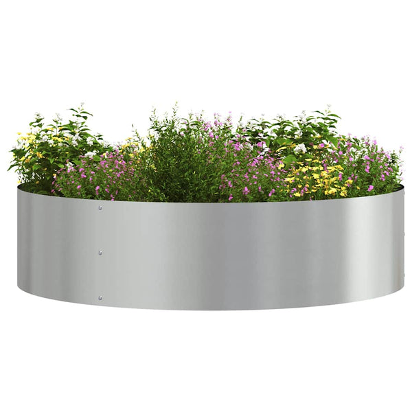 Pflanzenring Silber 80x80x20cm Verzinkt