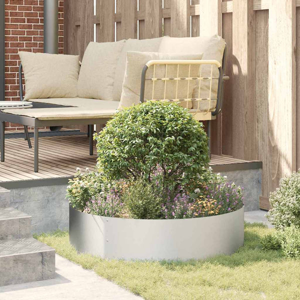 Pflanzenring Silber Verzinkt 80x80x20cm, 5er-Set