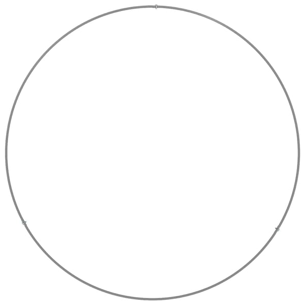 Pflanzenring Silber Verzinkt 80x80x20cm, 5er-Set