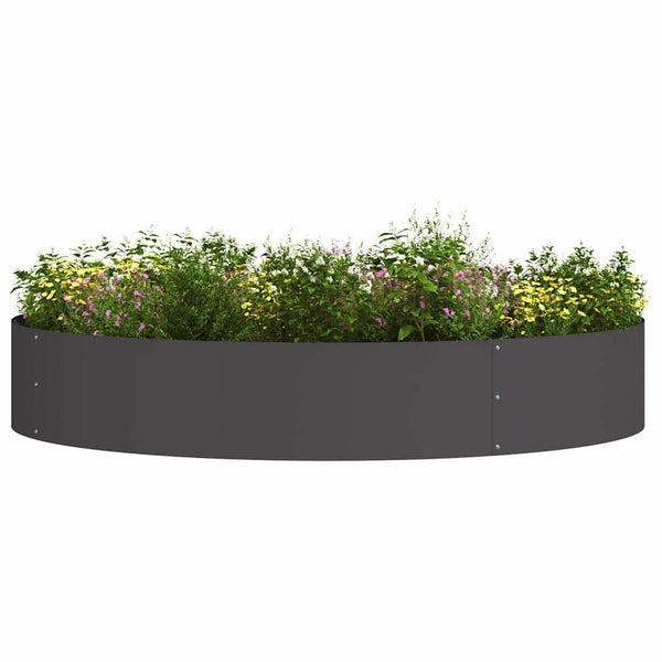 Pflanzenring Schwarz Stahl 120x120x20cm