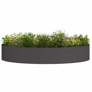 Schwarzer Pflanzenring, 5er-Set, 120x120x20 cm