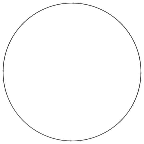 Schwarzer Pflanzenring, 5er-Set, 120x120x20 cm