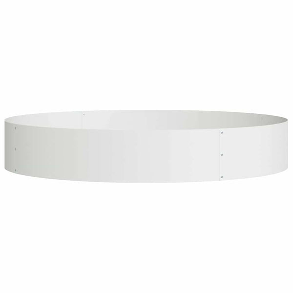 Pflanzenring Weiß 120x120x20 cm Stahl