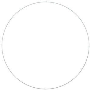 Pflanzenring Weiß 120x120x20 cm Stahl