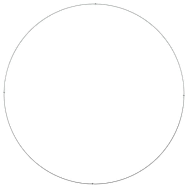 Pflanzenring Weiß 120x120x20 cm Stahl