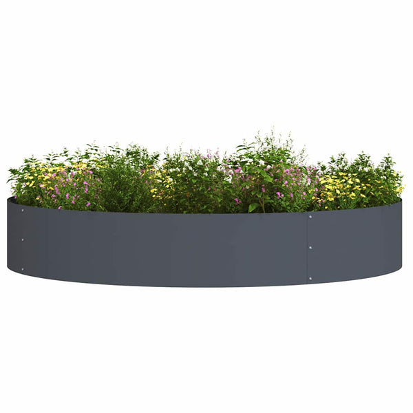 Pflanzenring Anthrazit Stahl 120x120x20cm