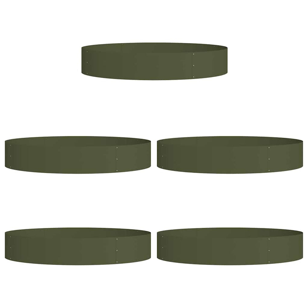 Pflanzenring Olive Grün 5er Set