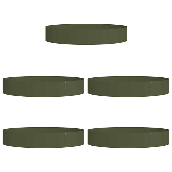 Pflanzenring Olive Grün 5er Set