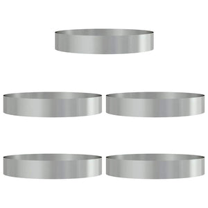 Pflanzenring Silber Verzinkt 5er Set