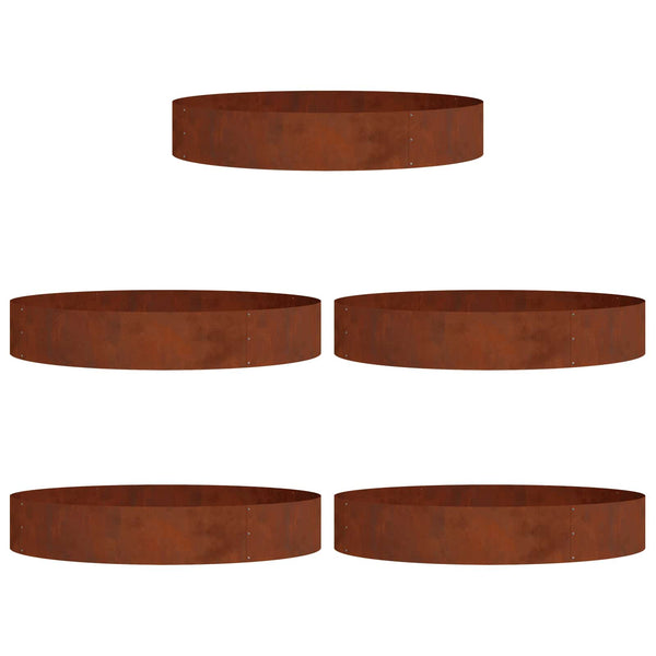 Pflanzenring 5er Set Braun 120x20cm