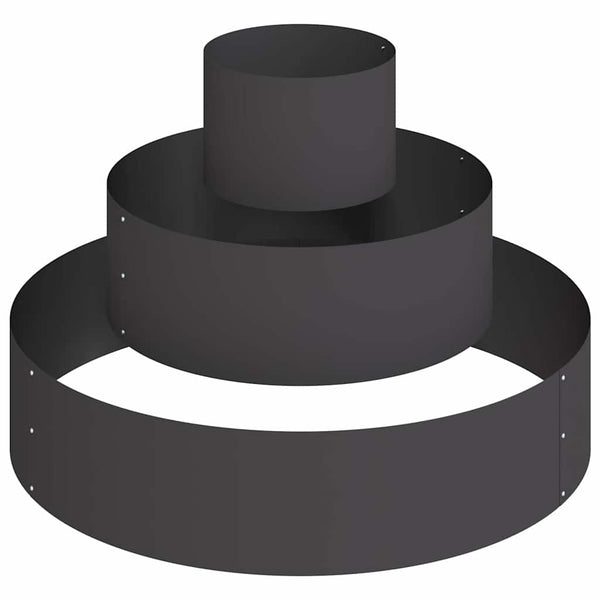 vidaXL Jardinière de jardin Noir 90 x 90 x 20 cm Acier laminé à froid