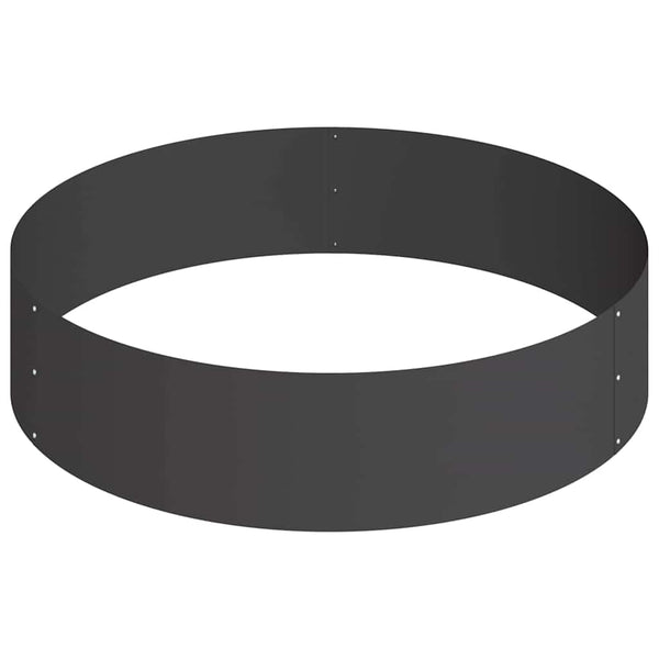 vidaXL Jardinière de jardin Noir 90 x 90 x 20 cm Acier laminé à froid