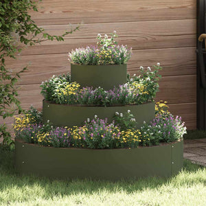 Oliven Grünes Garten Pflanzgefäß 90x90x20cm