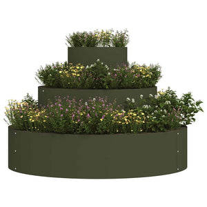 Oliven Grünes Garten Pflanzgefäß 90x90x20cm