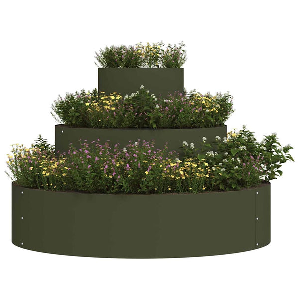 Oliven Grünes Garten Pflanzgefäß 90x90x20cm