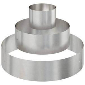 Edelstahl Pflanzgefäß Silber 90x90x20cm