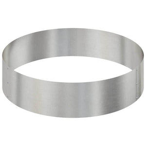 Edelstahl Pflanzgefäß Silber 90x90x20cm