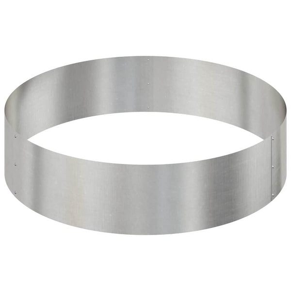 Edelstahl Pflanzgefäß Silber 90x90x20cm