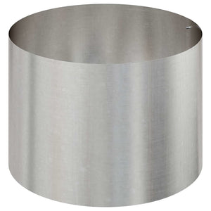 Edelstahl Pflanzgefäß Silber 90x90x20cm