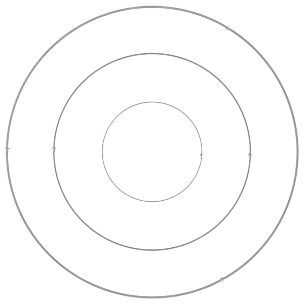 Silbernes Garten-Pflanzgefäß 90x90x20cm