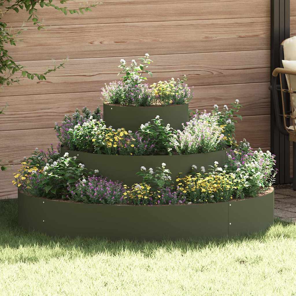 Oliven Grünes Garten Pflanzgefäß 120x120x20cm