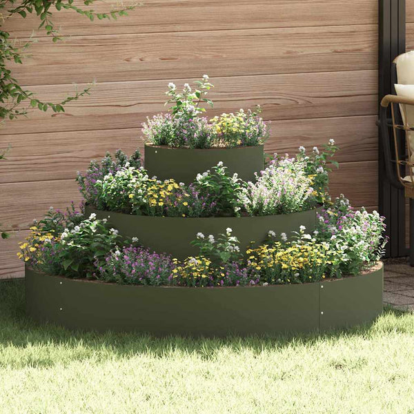 Oliven Grünes Garten Pflanzgefäß 120x120x20cm