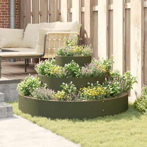Oliven Grünes Garten Pflanzgefäß 120x120x20cm