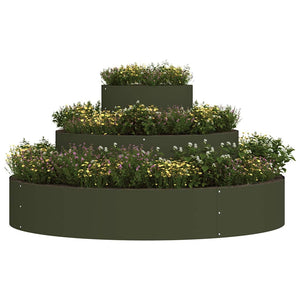 Oliven Grünes Garten Pflanzgefäß 120x120x20cm