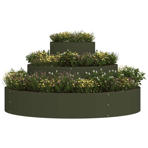 Oliven Grünes Garten Pflanzgefäß 120x120x20cm