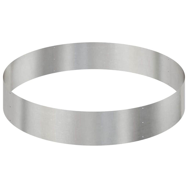 Edelstahl Pflanzgefäß Silber 120x120x20cm