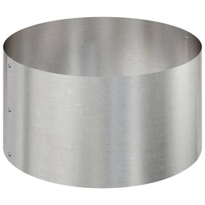 Edelstahl Pflanzgefäß Silber 120x120x20cm