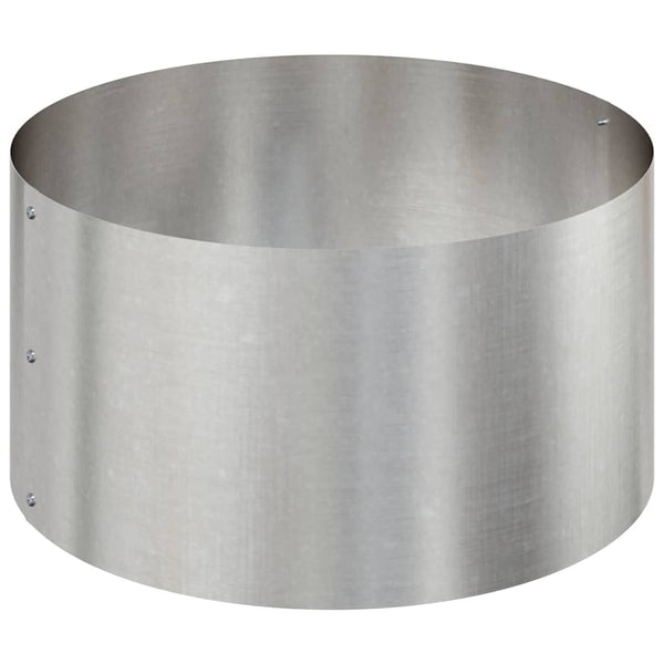 Edelstahl Pflanzgefäß Silber 120x120x20cm