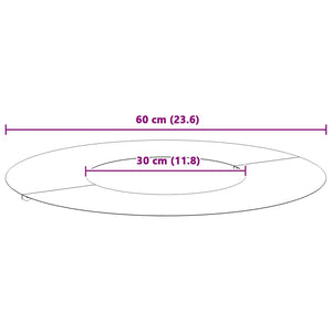 Baumringe, flach, 5 Stk., Ø30/60 cm, Stahl, Schwarz