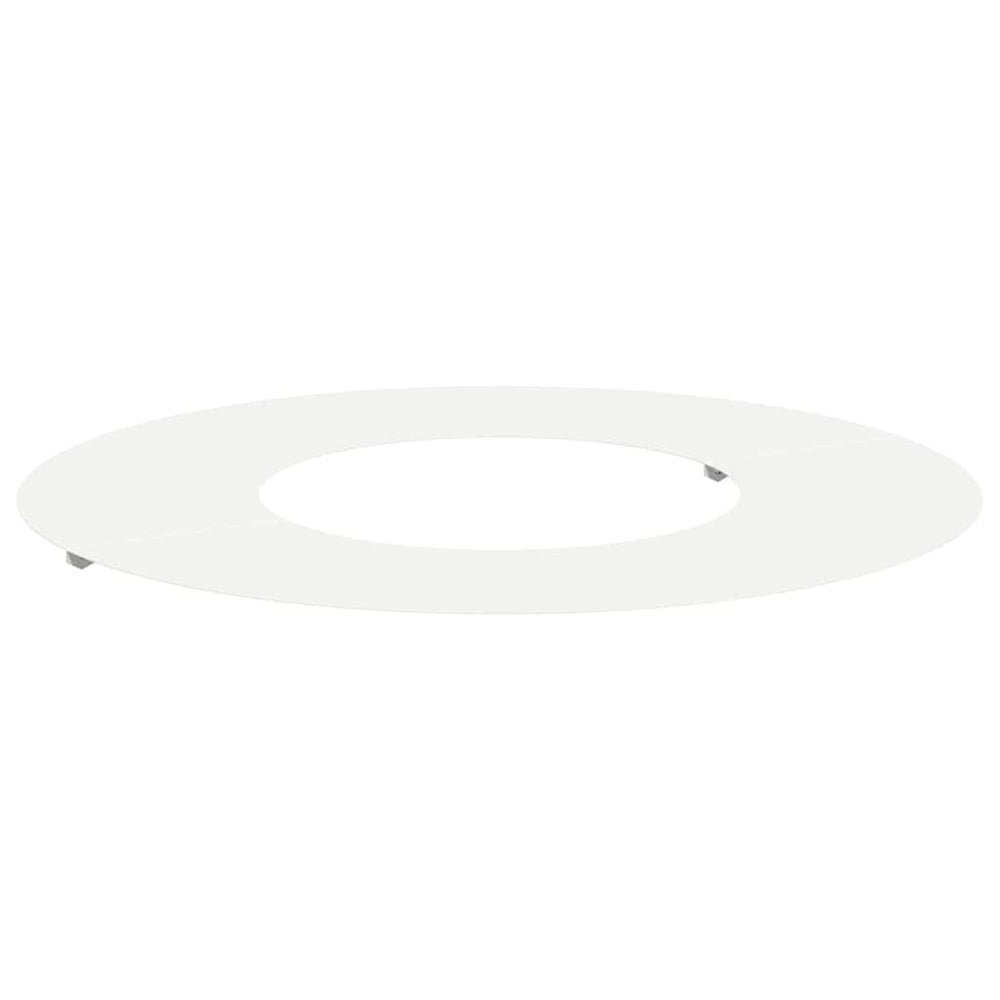 Baumring Weiß Stahl Ø30-60cm