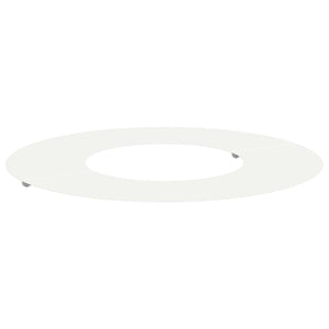Baumring Weiß Stahl Ø30-60cm
