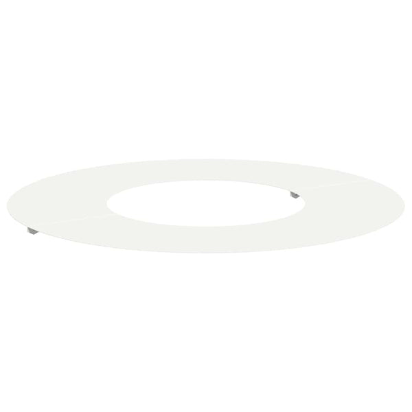 Baumring Weiß Stahl Ø30-60cm