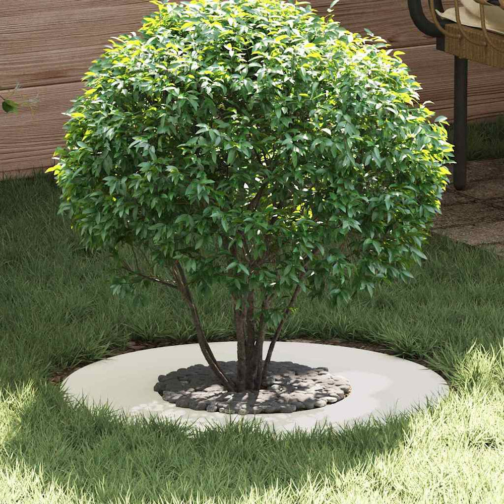 Baumringe, flach, 5 Stk., Ø30/60 cm, Stahl, Weiß