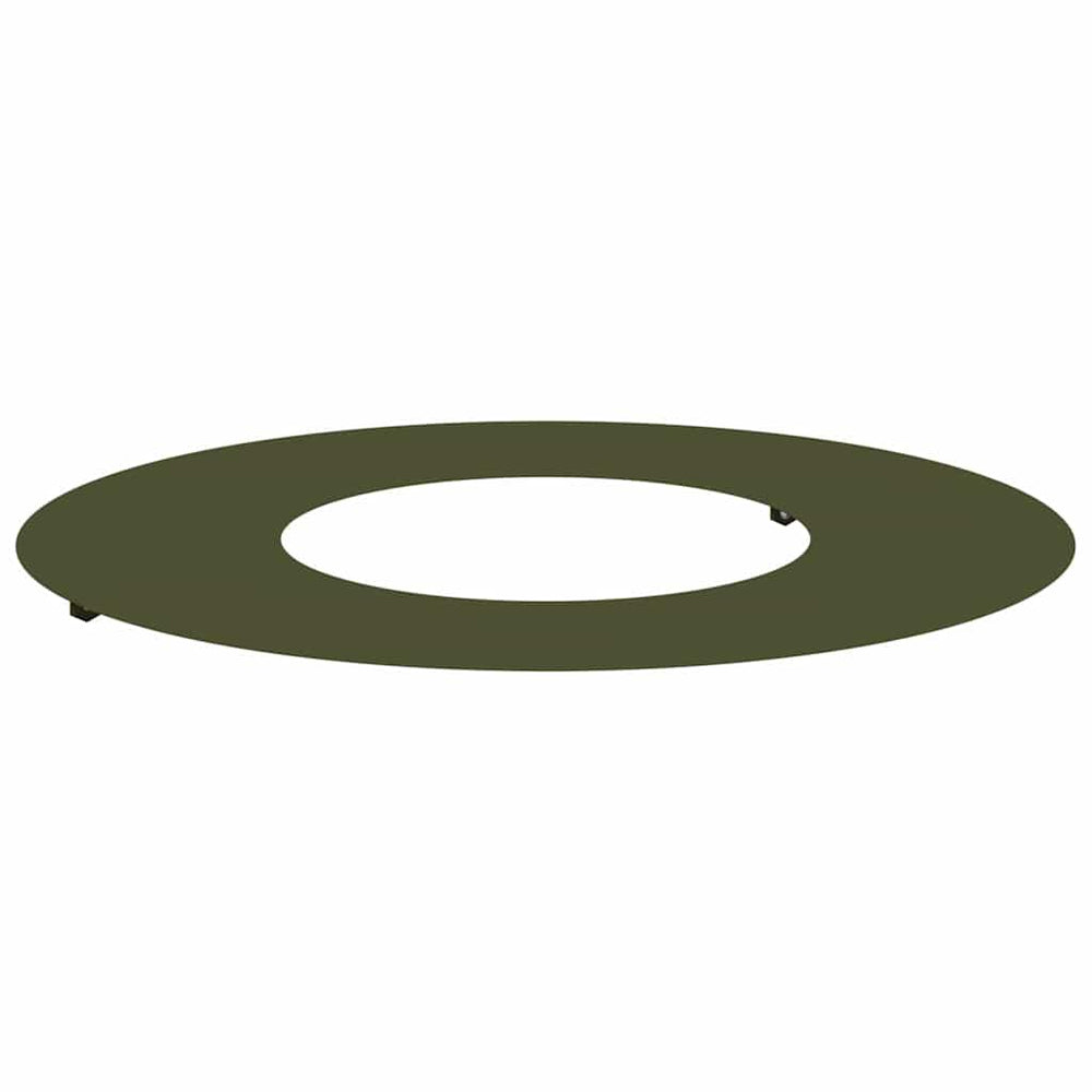 Baumring Flach Olivgrün Stahl Ø30/60cm