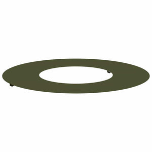 Baumring Flach Olivgrün Stahl Ø30/60cm