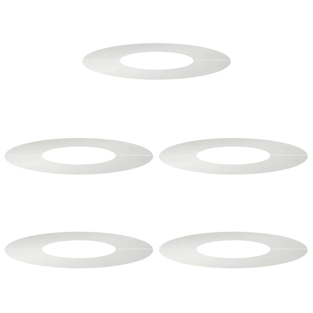 Baumringe Flach Edelstahl Silber Ø30-60cm 5er Set