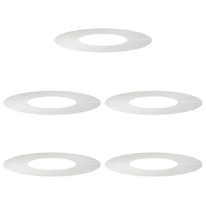 Baumringe Flach Edelstahl Silber Ø30-60cm 5er Set
