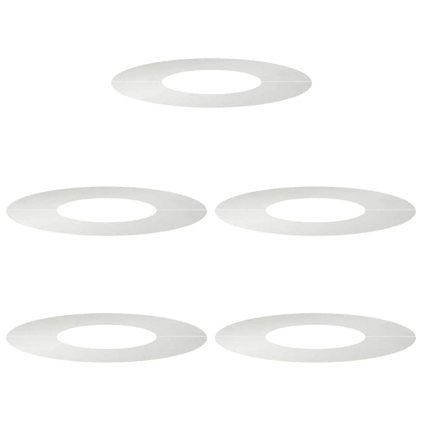 Baumringe Flach Edelstahl Silber Ø30-60cm 5er Set
