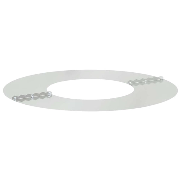 vidaXL convient aux anneaux d'arbres plats Argent Ø30 / 60 cm Acier galvanisé