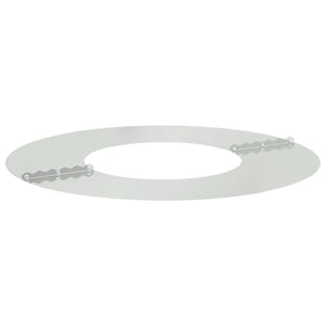 Baumringe für flache Bäume, 5 Stk, Silber, Ø30/60 cm