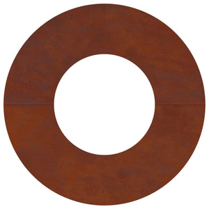 Baumring Flach Braun Wetterfeststahl Ø30/60cm