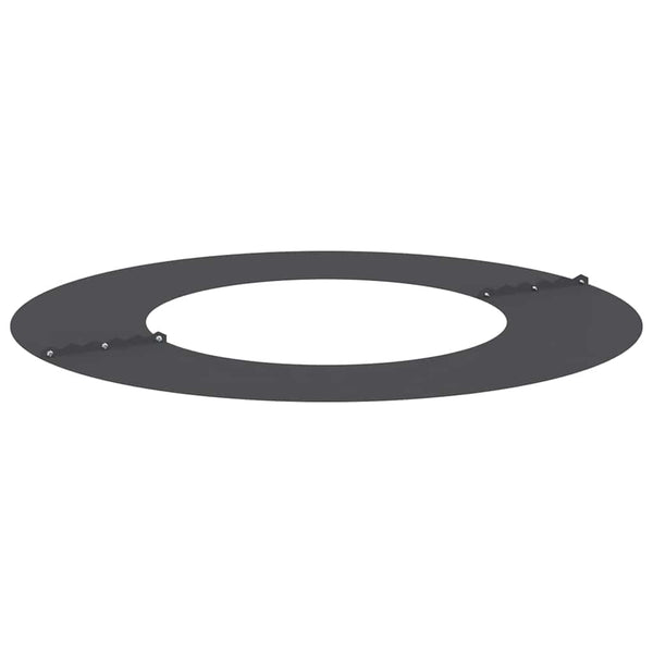 Baumring Flach Stahl Schwarz Ø40/70 cm