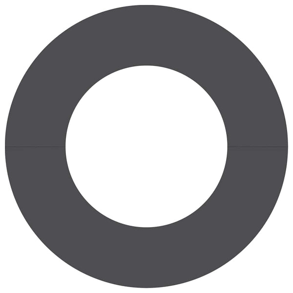 Baumring Flach Stahl Schwarz Ø40/70 cm
