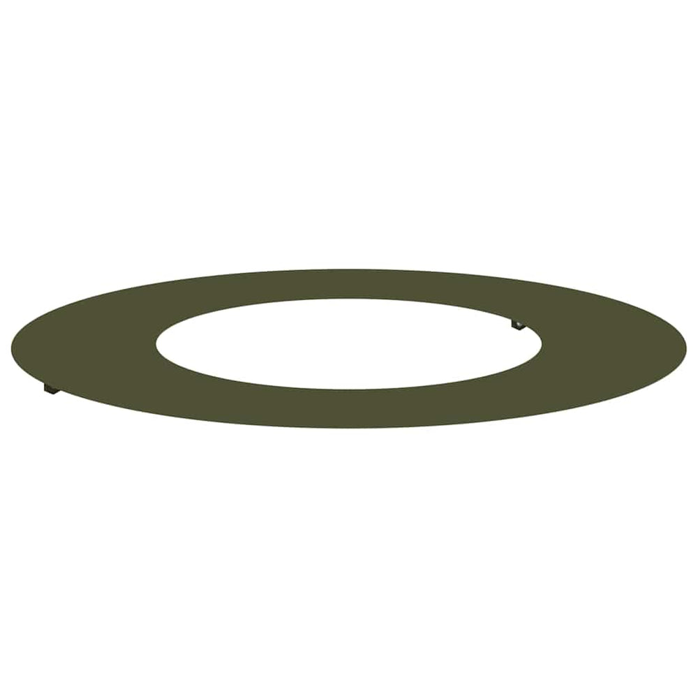 vidaXL Anneau d'arbre Vert Olive Ø40 / 70 cm Acier laminé à froid